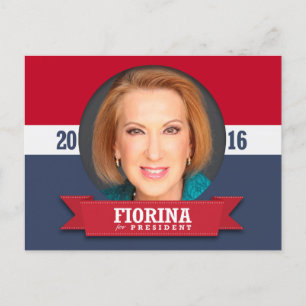 Carte Postale Carly Fiorina pour la présidence 2016