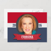 Carte Postale Carly Fiorina pour la présidence 2016 (Devant / Derrière)