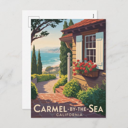 Carte postale Carmel-by-the-Sea California (Devant / Derrière)