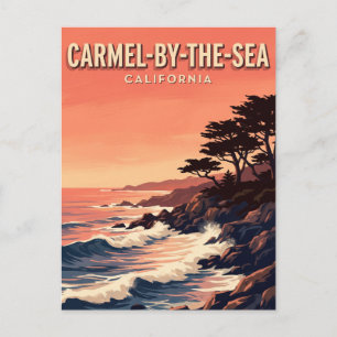 Carte Postale Carmel Sunset Coast Californie