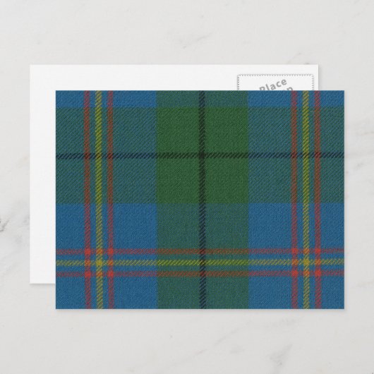 Carte postale Carmichael Ancienne Tartan Imprimer (Devant / Derrière)