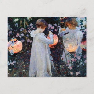 Carte Postale Carnation de John Singer Sargent, Lily, Lily, Rose