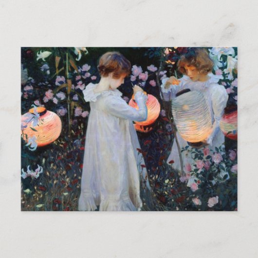 Carte Postale Carnation de John Singer Sargent, Lily, Lily, Rose (Devant)