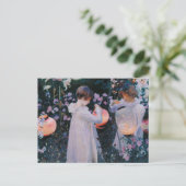 Carte Postale Carnation Lily Lily Rose John Singer Sargent Art (Debout devant)