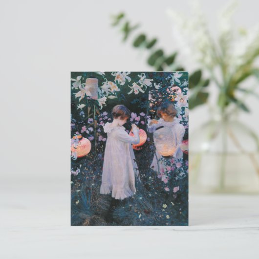 Carte Postale Carnation, Lily, Lily, Rose Par John Singer Sargen (Debout devant)