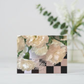 Carte postale Carnations blanches (Debout devant)