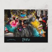 Carte Postale Carnaval à Lima Pérou (Devant)