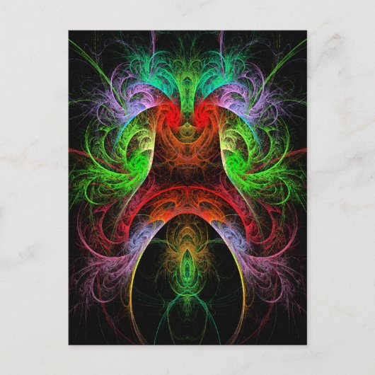 Carte postale Carnaval Art Abstrait (Devant)