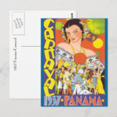 Carte Postale Carnaval au Panama (Devant / Derrière)