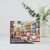 Carte Postale Carnaval Barranquilla Colombie (Debout devant)
