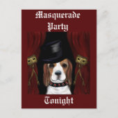 CARTE POSTALE CARNAVAL BEAGLE (Devant)
