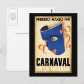 Carte Postale Carnaval de La Havane Carnaval 1941 (Devant / Derrière)