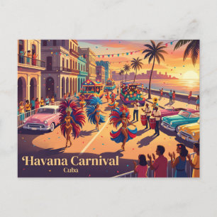 Carte Postale Carnaval de La Havane Cuba