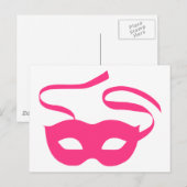 Carte Postale Carnaval de masque de théâtre (Devant / Derrière)
