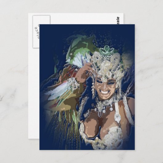 Carte Postale Carnaval de Rio (Devant / Derrière)