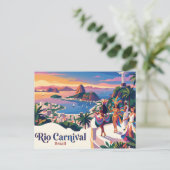 Carte Postale Carnaval de Rio Brésil (Debout devant)