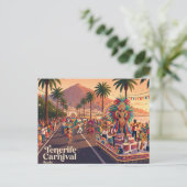 Carte Postale Carnaval de Tenerife Espagne (Debout devant)