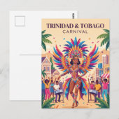 Carte Postale Carnaval de Trinité-et-Tobago (Devant / Derrière)