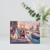 Carte Postale Carnaval de Venise, Italie (Debout devant)