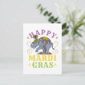 Carte Postale Carnaval des éléphants de Mardi Gras (Debout devant)