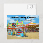 Carte Postale Carnaval du comté de Lincoln - Brookhaven, Mississ (Devant / Derrière)