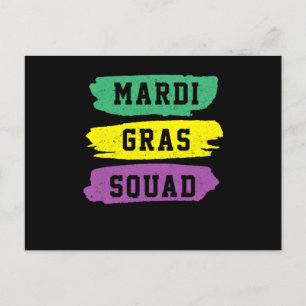 Carte Postale Carnaval Mardi Gras Squad Street Party