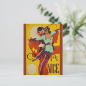 Carte Postale Carnaval vintage Nice (Debout devant)