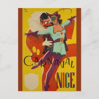 Carte Postale Carnaval vintage Nice