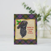 Carte Postale Carnegie Clan Badge & Tartan Christmas (Debout devant)