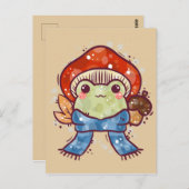 Carte Postale Carnet d'automne Froggy (Devant / Derrière)