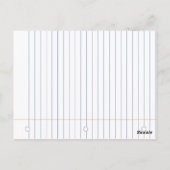 Carte Postale carnet de félicitations pour la maison papier esqu (Dos)