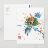 Carte Postale Carnival Chrysanthemum (Devant / Derrière)
