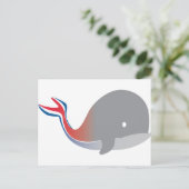 Carte Postale Carnival Whale Tail Cartoon Cruise (Debout devant)