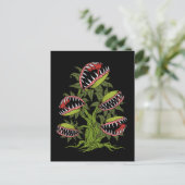 Carte Postale Carnivorous Plant Gifts Monster Venus Fly Trap (Debout devant)