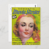 Carte Postale Carole Lombard sur la couverture des Histoires de (Devant / Derrière)