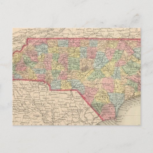 Carte Postale Caroline du Nord 8 (Devant)