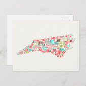 Carte Postale Caroline du Nord | Joyeuses fêtes (Devant / Derrière)