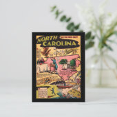 Carte Postale Caroline du Nord L'état du talon de goudron (Debout devant)