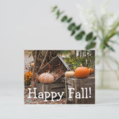 Carte Postale Caroline du Nord, Linville, citrouilles d'automne (Debout devant)