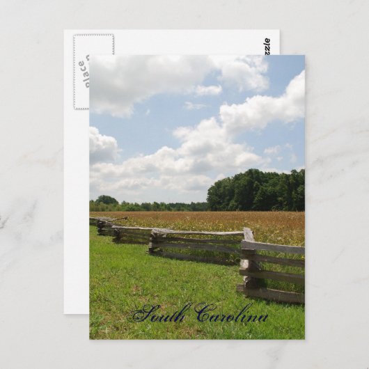 Carte Postale Caroline du Sud (Devant / Derrière)