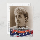 Carte Postale Caroline Harrison, Première Dame des États-Unis (Devant / Derrière)