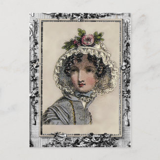 Carte Postale Caroline, Jane Austen inspirée, amateurs de livres