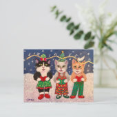 Carte Postale Caroling Cats (Debout devant)