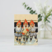 Carte Postale "Caroling Gnomes" par Jenny Nystrom (Debout devant)