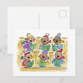 Carte Postale Carollers de Noël (Devant / Derrière)