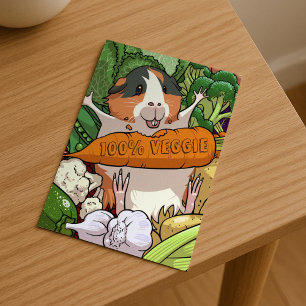 Carte Postale Carotte de porc 100% Veggie Caroton