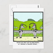 Carte Postale Carotte et chocolat (Devant / Derrière)