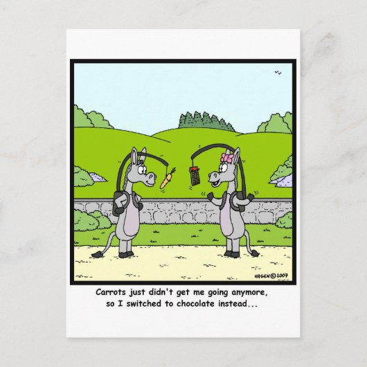 Carte Postale Carotte et chocolat (Devant)