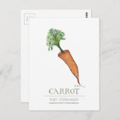 Carte Postale carotte, tony fernandes (Devant / Derrière)