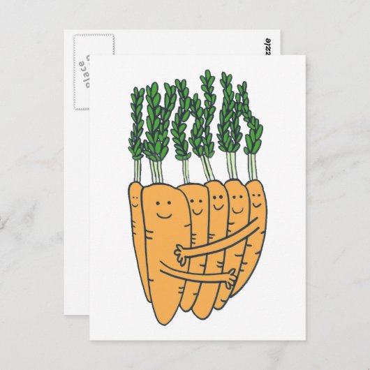 Carte Postale Carottes (Devant / Derrière)